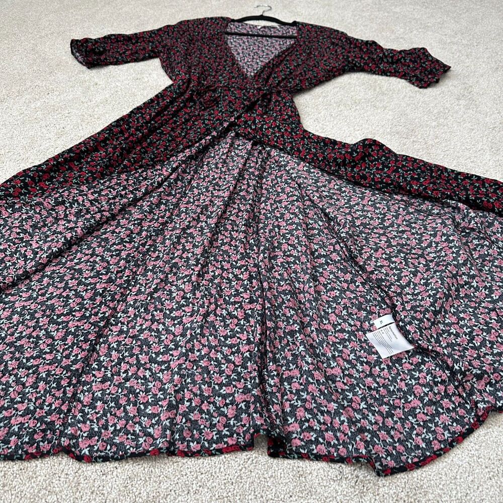 Reformation Judith Wrap Dress in Mabel Floral Print Size L/XL - Picture 4 of 8